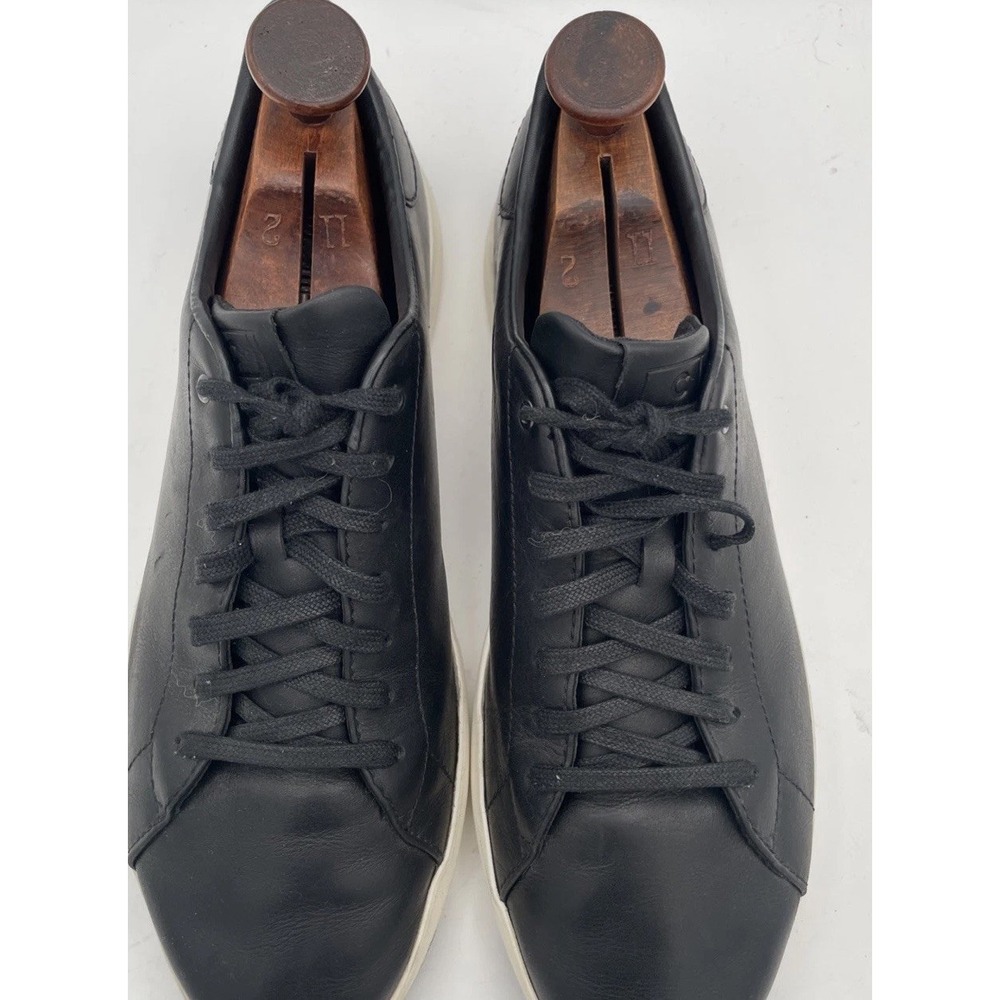 Cole Haan GrandPro Men's 12 M Low Top Sneakers Tennis Black Leather - Picture 2 of 12